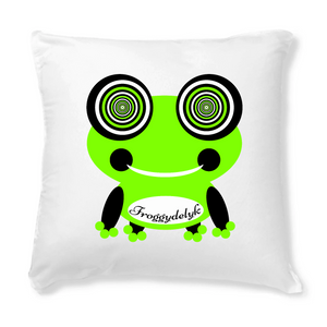 Froggydelyk green jungle Coussin+housse 40 x 40 cm